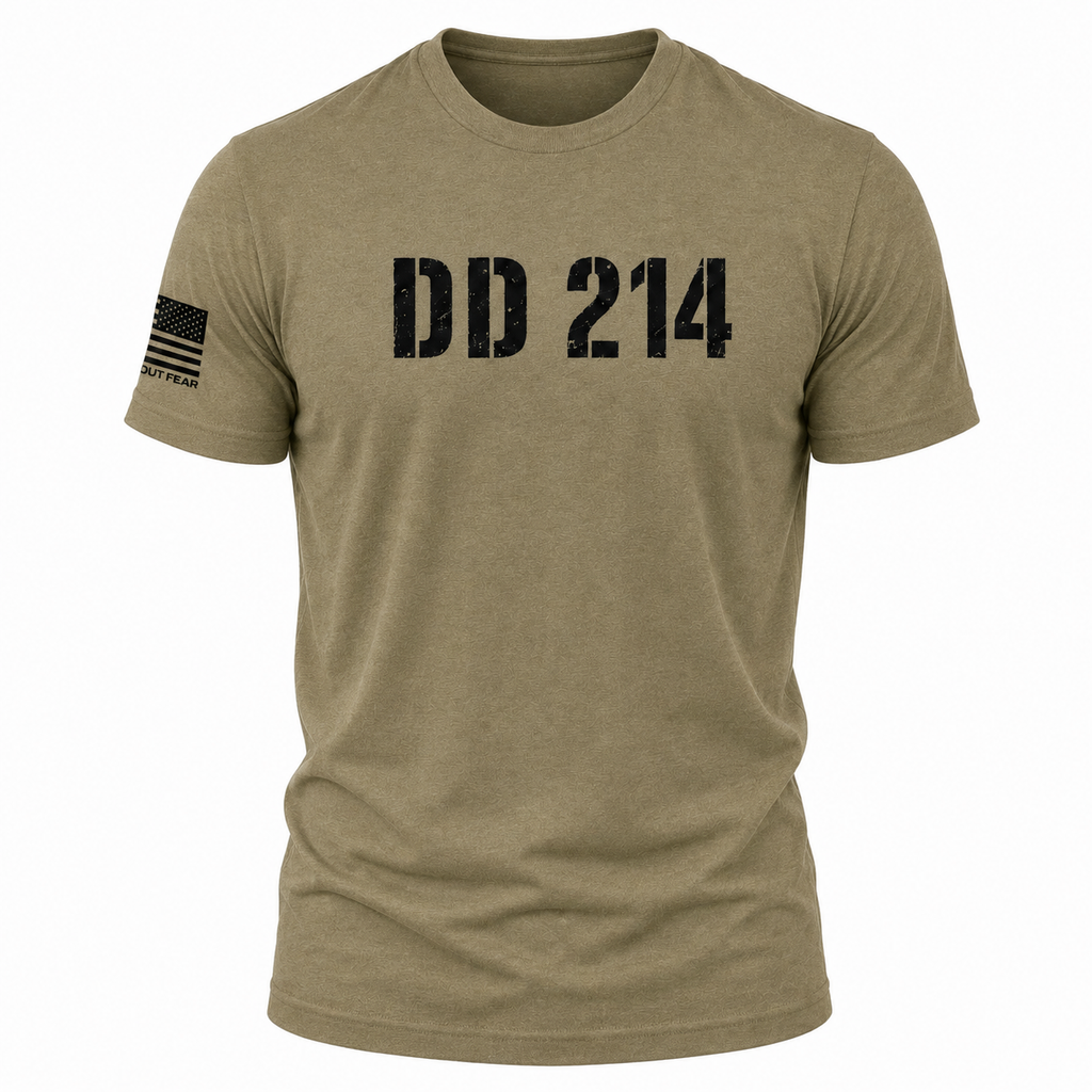 Lead Without Fear DD214 Separation Anxiety veteran t-shirt 