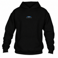 A black pullover hoodie with a small Lead Without Fear embroidered logo on center chest, displayed against a plain white background.