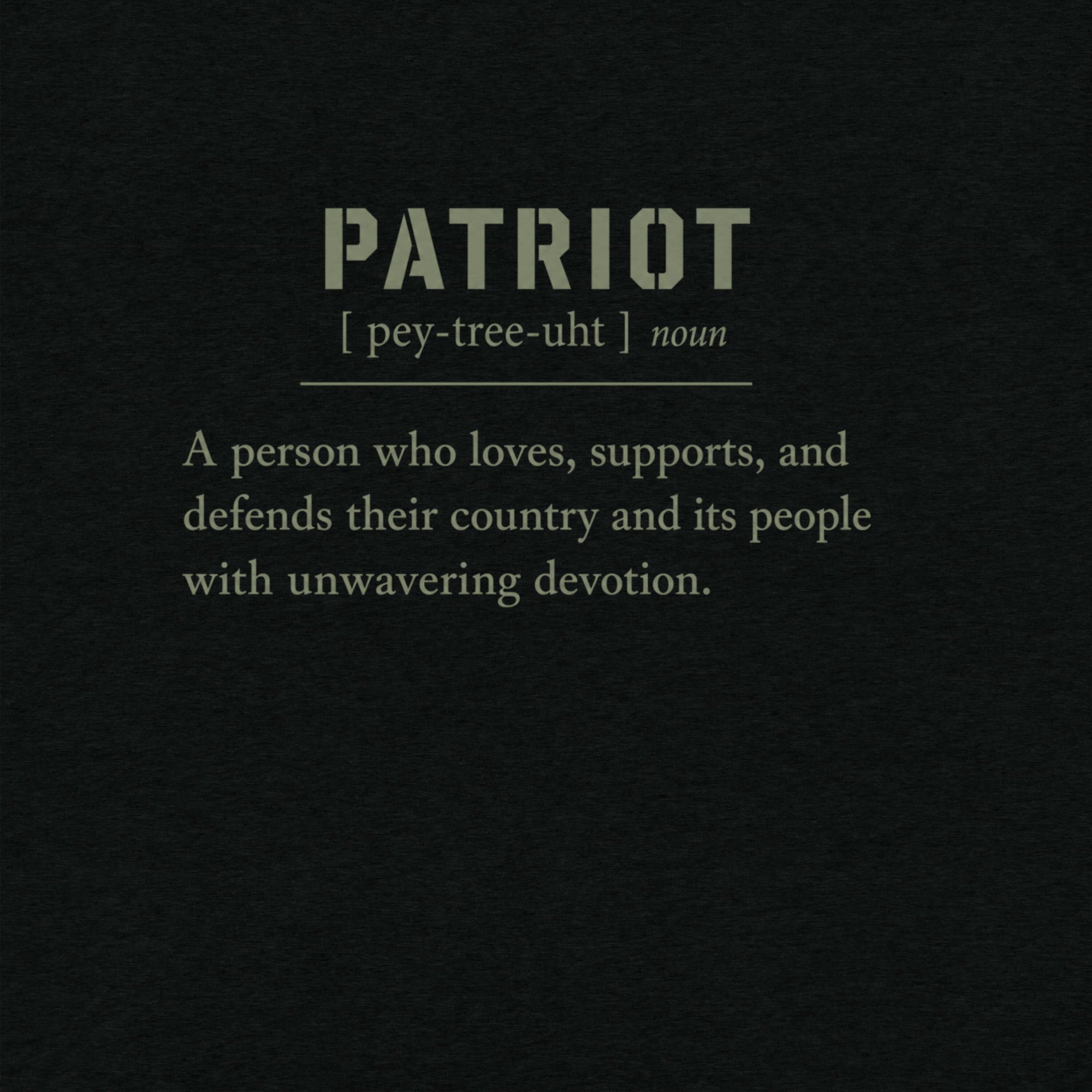 The Patriot l LEAD WITHOUT FEAR Front Zoom
